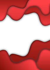 Simple poster or flyer templates background with artistic red and modern liquid patterns. Suitable for the announcement purposes of business and advertising. A4 paper size. Available for text.