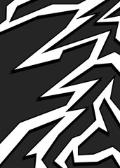 Abstract background with geometric sharp arrow pattern and with some copy space area