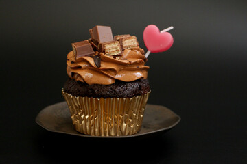 Chocolate Cup Cake for valentine's Day