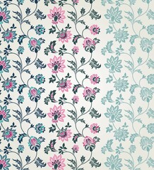 wedding card design, traditional paisley floral pattern , royal India	