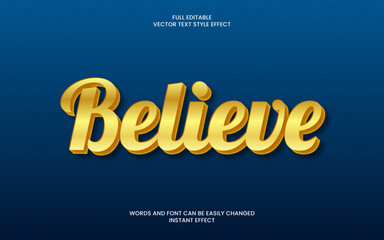 Believe Text Effect 