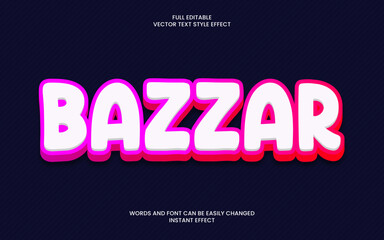 Bazzar Text Effect 