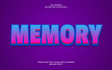 Memory Text Effect 