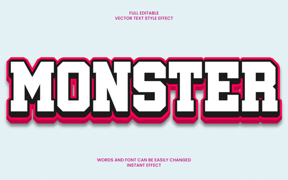 Monster Text Effect 