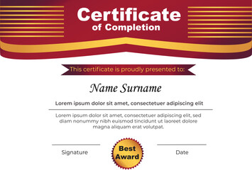 Luxury Certificate Design Template 