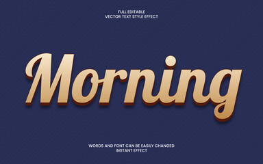Morning Text Effect 