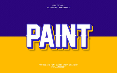 Paint Text Effect 