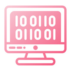 Icon binary Illustration can be used for web app info graphic etc