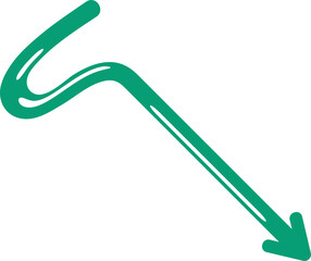 doodle arrow symbol illustration