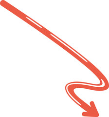 doodle arrow symbol illustration