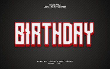 Birthday Text Effect 