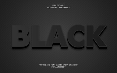 Black Text Effect 