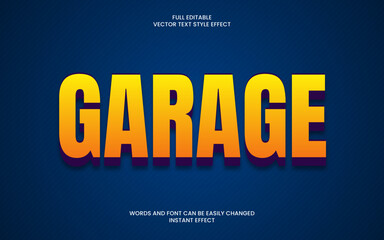 Garage Text Effect 