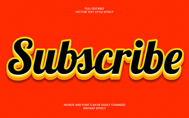Subscribe Text Effect 