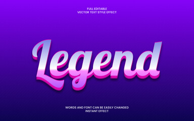 Fototapeta premium Legend Text Effect 