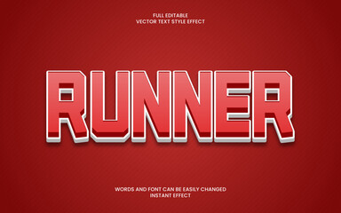 Runner Text Effect 
