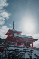 清水寺の雪化粧