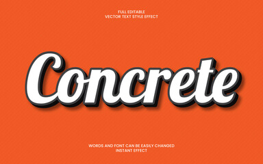 Concrete Text effect 