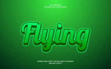 Fliying Text effect 