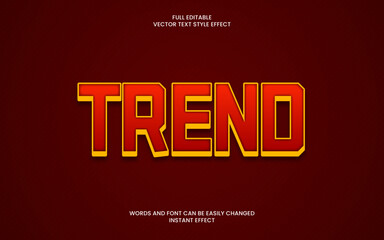 Trend Text effect 