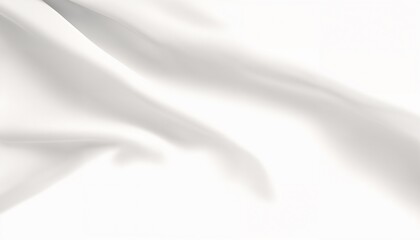 Smooth elegant white silk or satin luxury cloth texture can use as wedding background. Luxurious background design