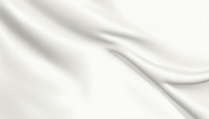 Smooth elegant white silk or satin luxury cloth texture can use as wedding background. Luxurious background design
