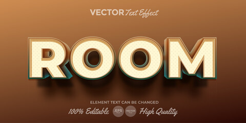 Room Editable Text Effect