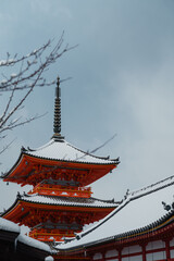 Fototapeta na wymiar 清水寺の冬