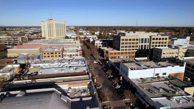 aerial modesto california in 4k