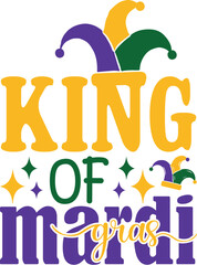 King of Mardi Gras SVG