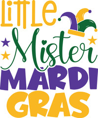 Little Mister Mardi Gras SVG