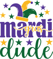 Mardi Gras Dude SVG