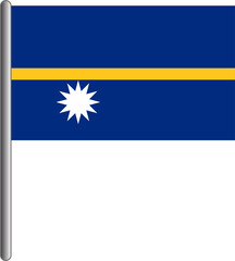 Nauru flag 57