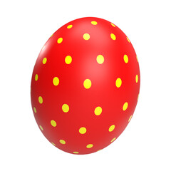Easter egg png image 3d rendering