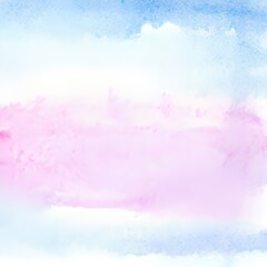 Obraz premium Light pink blue watercolor background. Light pink blue abstract background. Create with Generative AI
