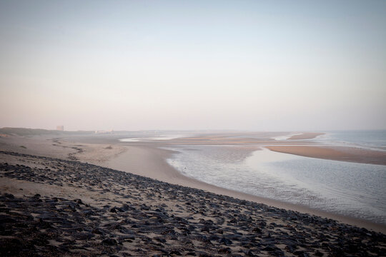 Scenic view of beach, Renesse, Schouwen-Duiveland, Zeeland, Netherlands
