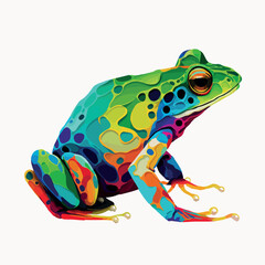 colorful hornbill pop art vector illustration