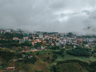 Sapa valley city  , Vietnam