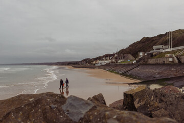 Beautiful ocean view France, Normandy, Omaha beach