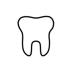 tooth outline vector icon