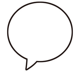 Fototapeta premium シンプルな吹き出し イラスト素材