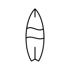 surfing board outline icon