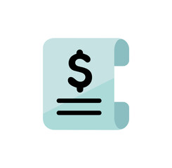 Receipt ,  invoice vector icon illustration