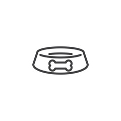 Dog Bowl line icon