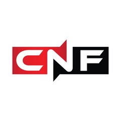 CNF Monogram Initial Letters Logo Design