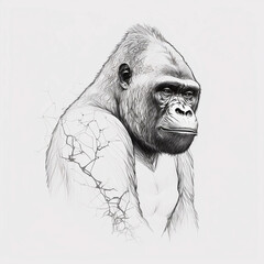 Illustration of a Gorilla