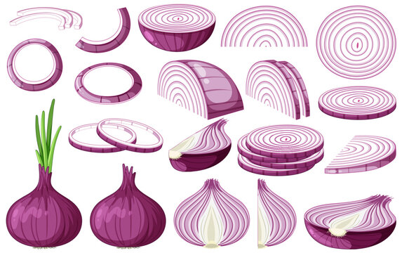 Shallot in whole and sliced pieces