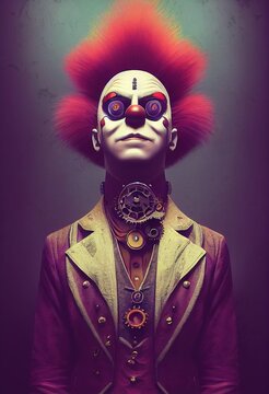 The Comical Craftsman of the Contraptions - Steampunk Character. Generative AI