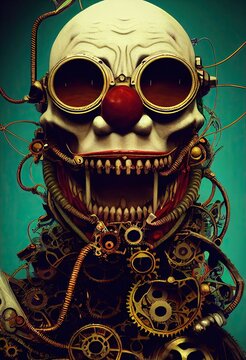 The Jaunty Juggernaut of the Jets - Steampunk Character. Generative AI