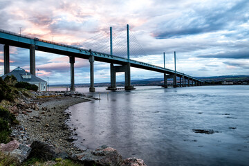 Kessock Bridge, Inverness At Sunset